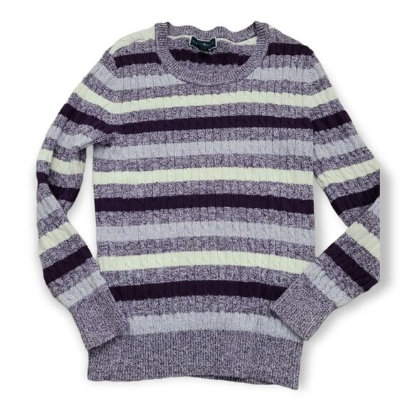 Karen Scott Striped Sweater‎ - Picture 1 of 3